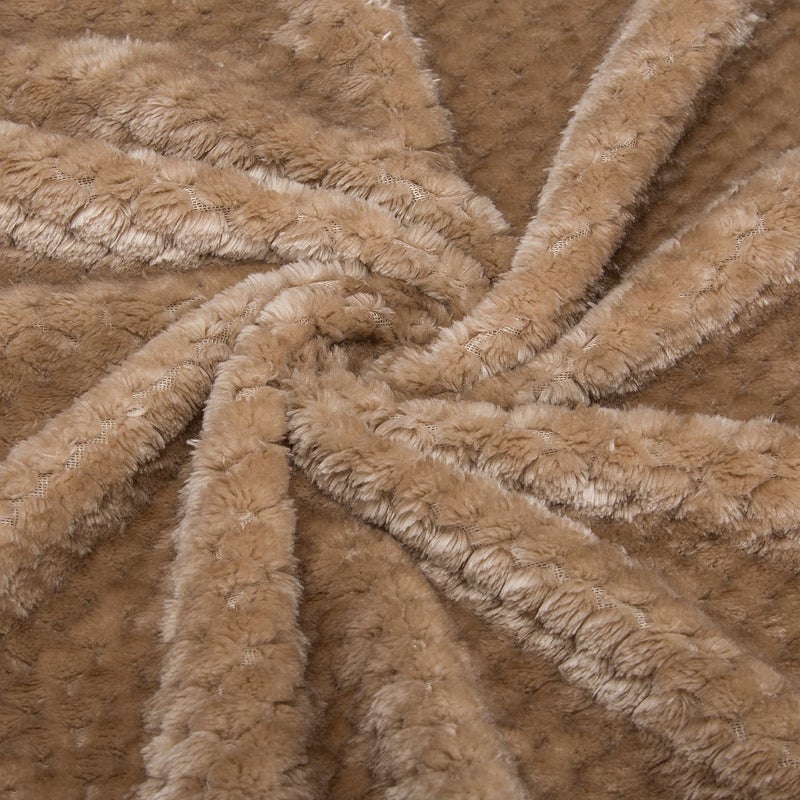 WONDER MIRACLE Fuzzy Blanket or Fluffy Blanket for Baby, Soft Warm Cozy Coral Fleece Toddler, Infant or Newborn Receiving Blanket for Crib, Stroller, Travel, Decorative (28Wx40L, XS-Coffee) - Image 4